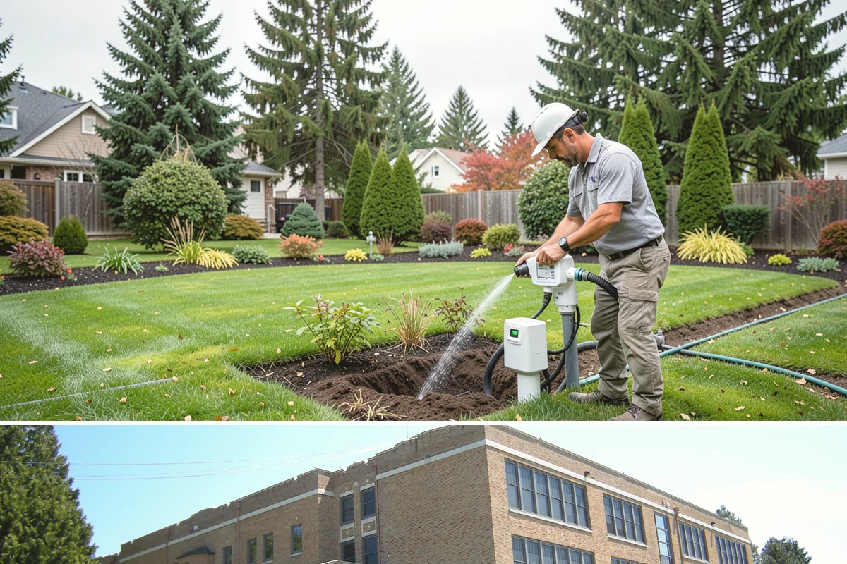 Pressure Regulator Installation in Maple Valley, King County, WA - Install in spring before heavy summer use so heads and drip lines run at safe pressure all season.