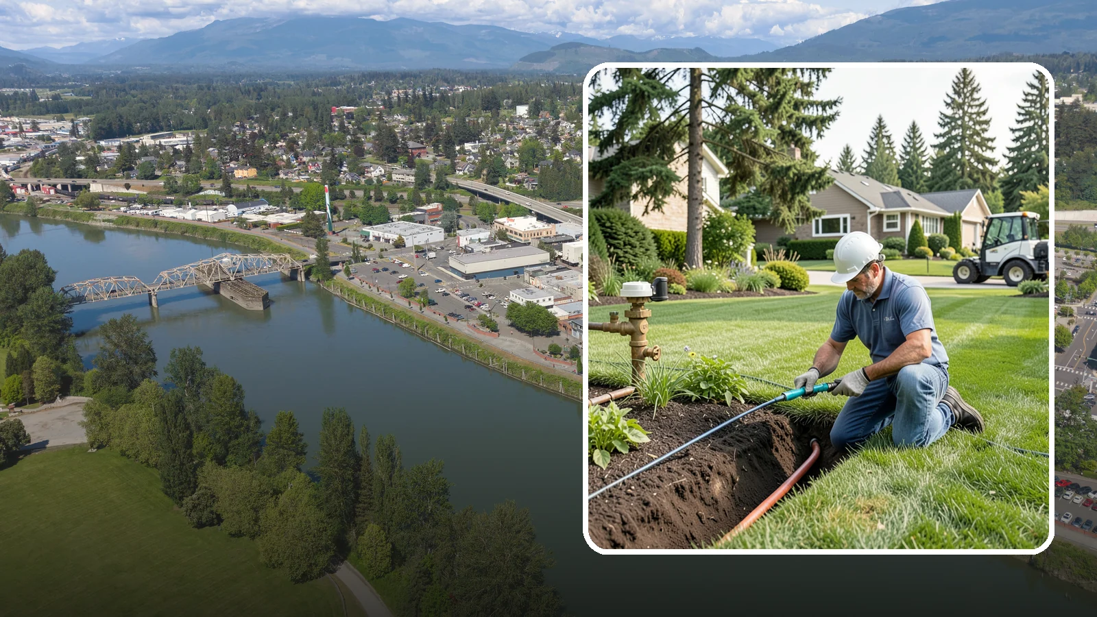 Pressure Regulator Installation in Mount Vernon, Skagit County, WA - We install pressure regulators that tame high municipal water pressure, protecting heads and drip lines from misting, blowouts...