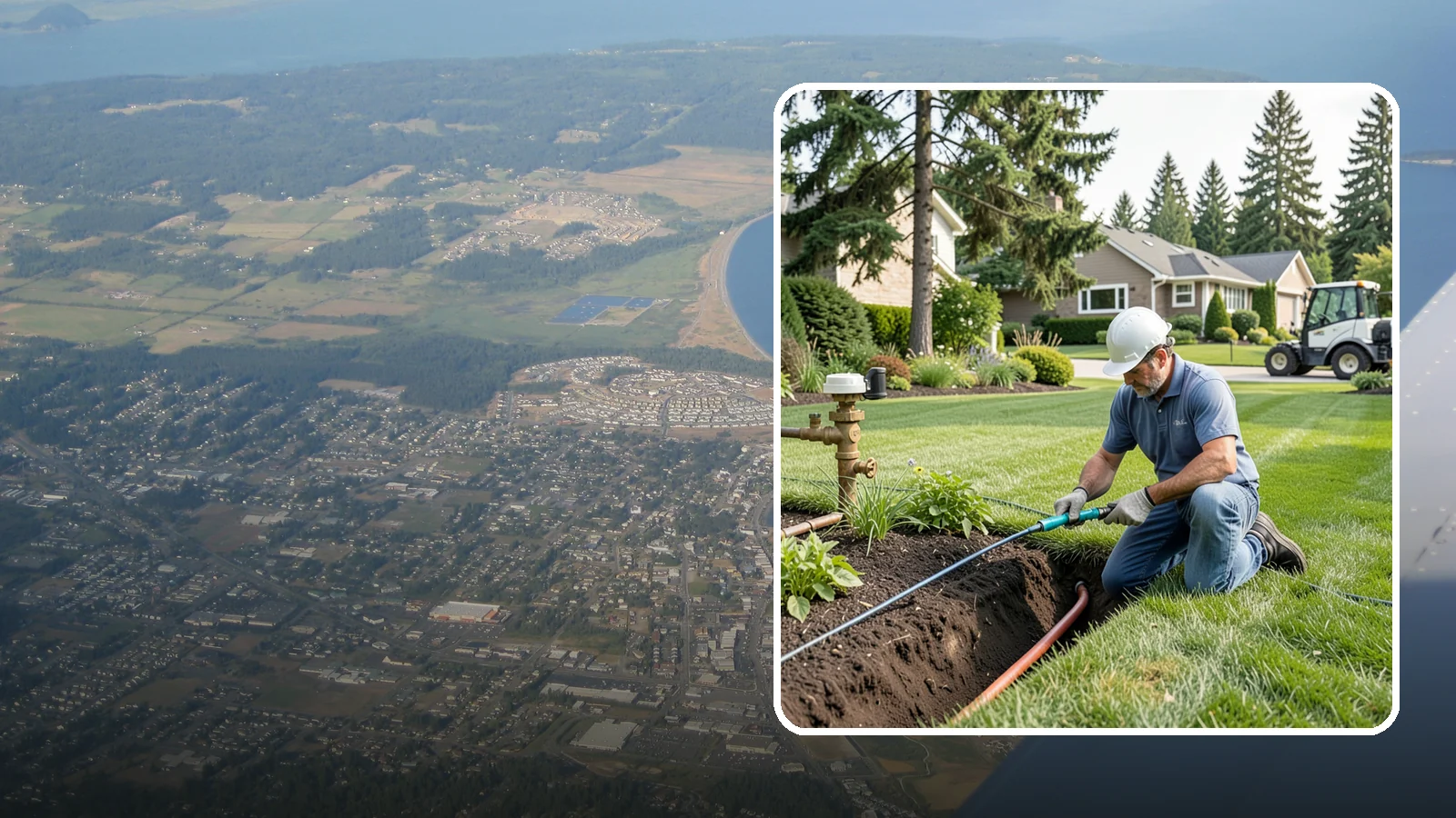 Pressure Regulator Installation in Oak Harbor, Island County, WA - We install pressure regulators that tame high municipal water pressure, protecting heads and drip lines from misting, blowouts...