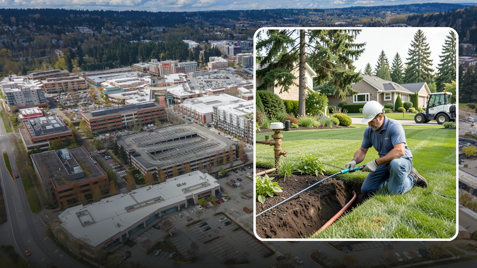 Pressure Regulator Installation in Redmond, King County, WA - We install pressure regulators that tame high municipal water pressure, protecting heads and drip lines from misting, blowouts...