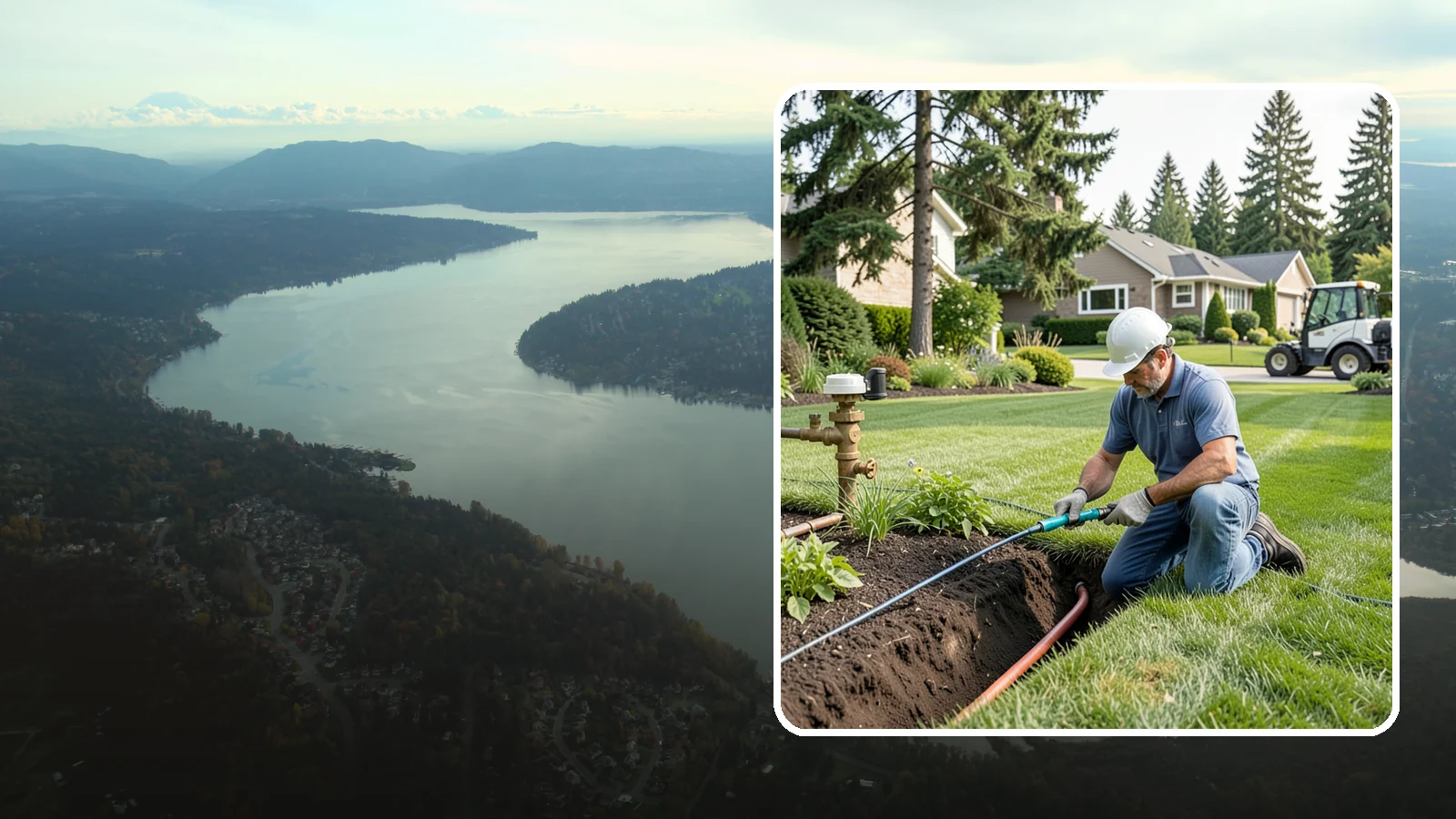 Pressure Regulator Installation in Sammamish, King County, WA - We install pressure regulators that tame high municipal water pressure, protecting heads and drip lines from misting, blowouts...