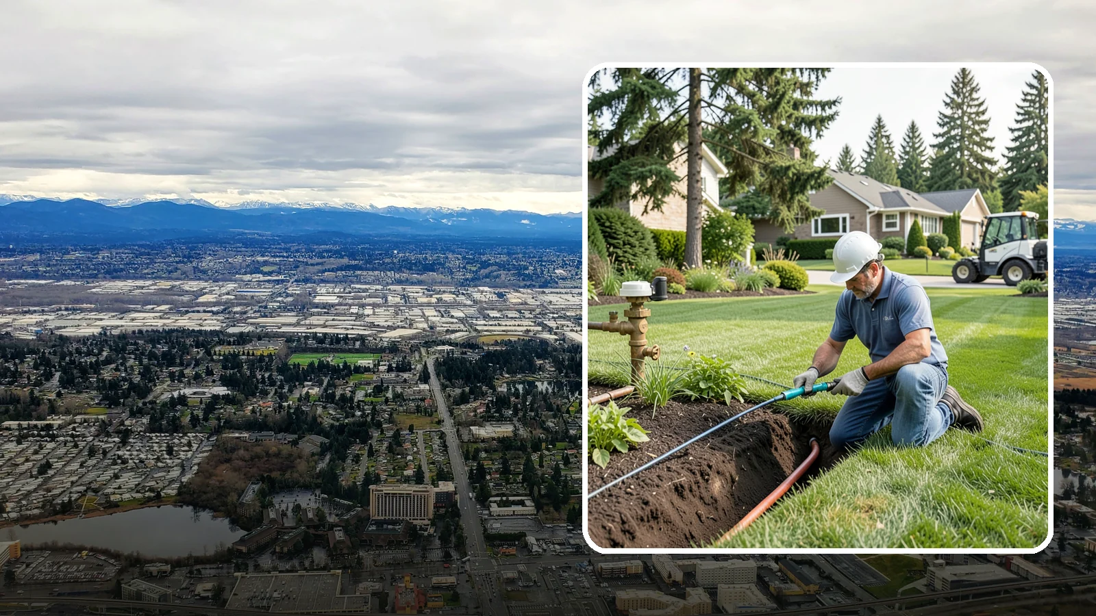 Pressure Regulator Installation in SeaTac, King County, WA - We install pressure regulators that tame high municipal water pressure, protecting heads and drip lines from misting, blowouts...