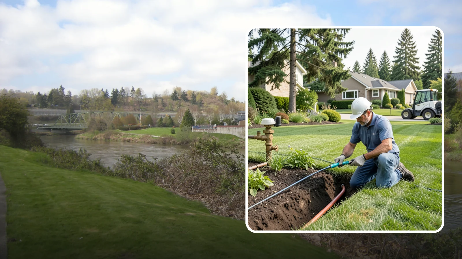 Pressure Regulator Installation in Tukwila, King County, WA - We install pressure regulators that tame high municipal water pressure, protecting heads and drip lines from misting, blowouts...