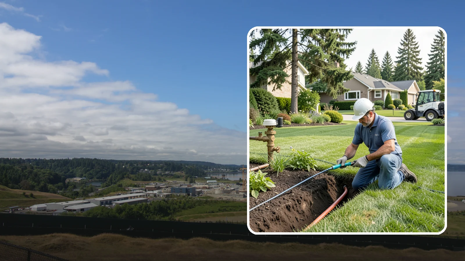 Pressure Regulator Installation in University Place, Pierce County, WA - We install pressure regulators that tame high municipal water pressure, protecting heads and drip lines from misting, blowouts...