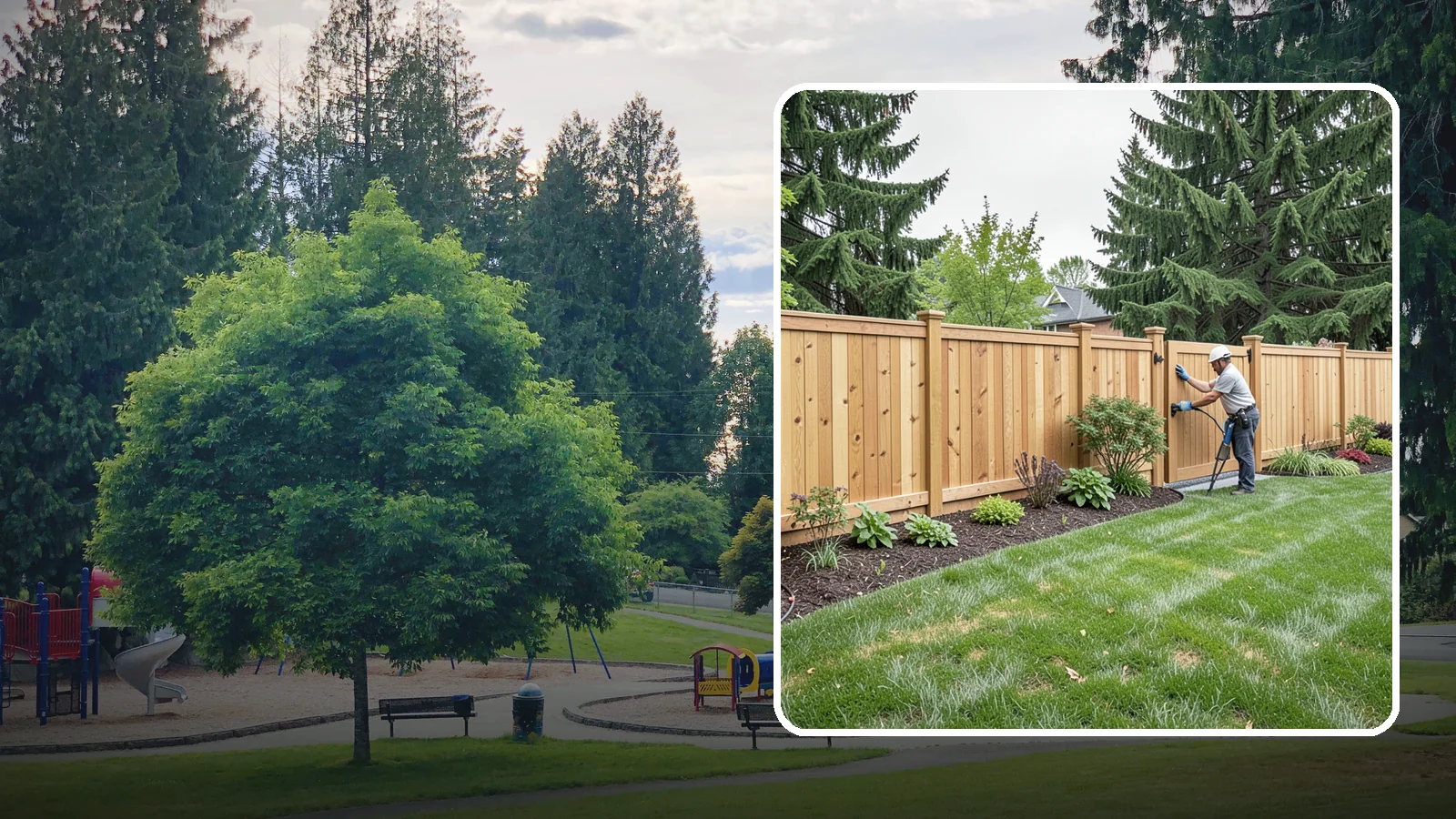 Privacy Fence Installation in Bonney Lake, Pierce County, WA - Solid privacy fencing that blocks sightlines and creates a secluded, quiet outdoor space.