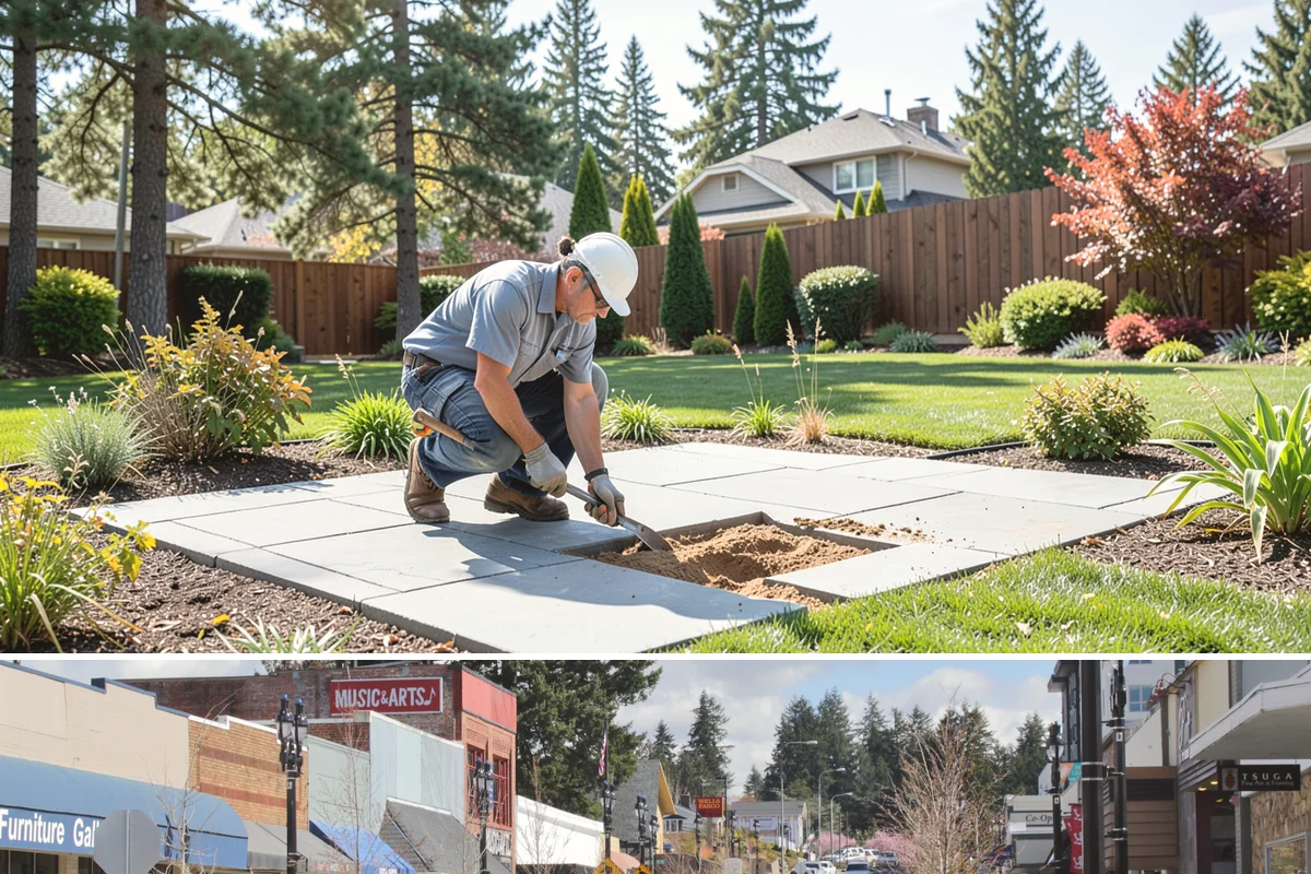 Privacy Fence Installation in Bothell, King County, WA - Best installed spring through fall.