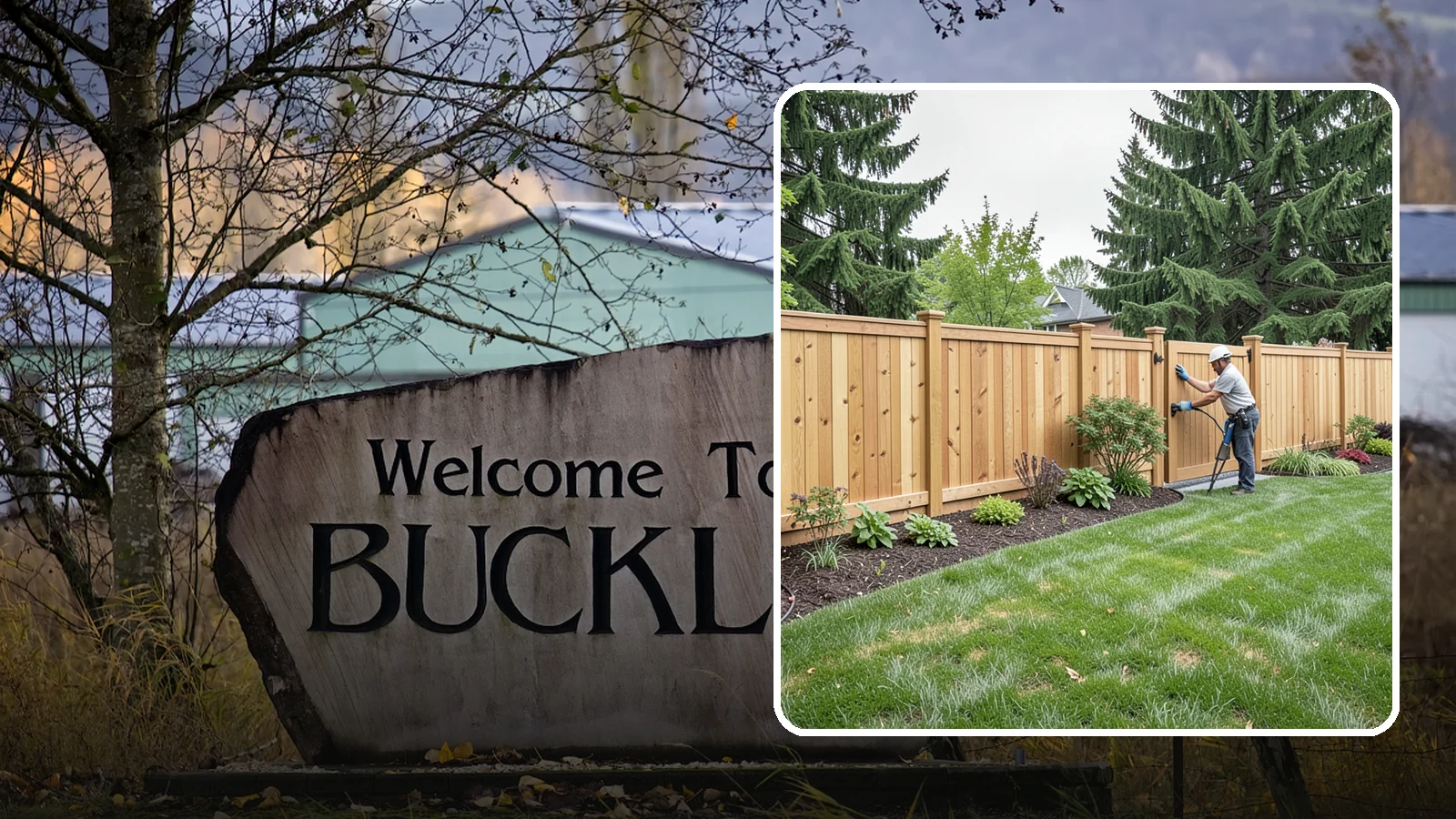 Privacy Fence Installation in Buckley, Pierce County, WA - Solid privacy fencing that blocks sightlines and creates a secluded, quiet outdoor space.