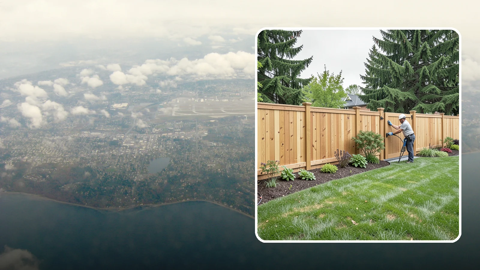 Privacy Fence Installation in Burien, King County, WA - Solid privacy fencing that blocks sightlines and creates a secluded, quiet outdoor space.