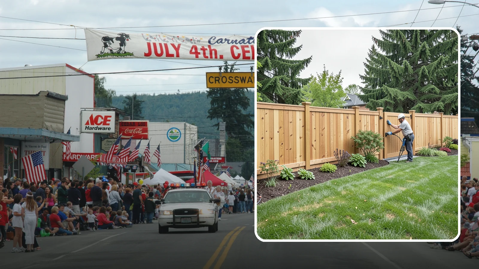 Privacy Fence Installation in Carnation, King County, WA - Solid privacy fencing that blocks sightlines and creates a secluded, quiet outdoor space.