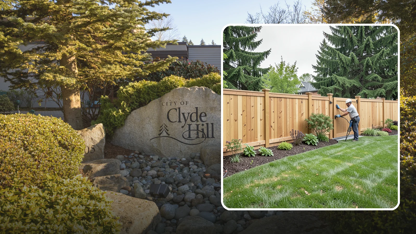 Privacy Fence Installation in Clyde Hill, King County, WA - Solid privacy fencing that blocks sightlines and creates a secluded, quiet outdoor space.