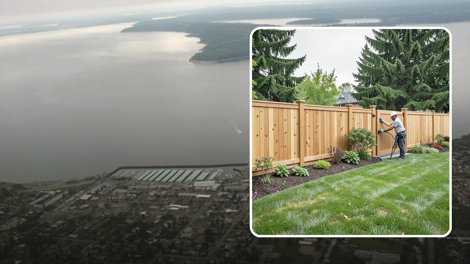 Privacy Fence Installation in Des Moines, King County, WA - Solid privacy fencing that blocks sightlines and creates a secluded, quiet outdoor space.