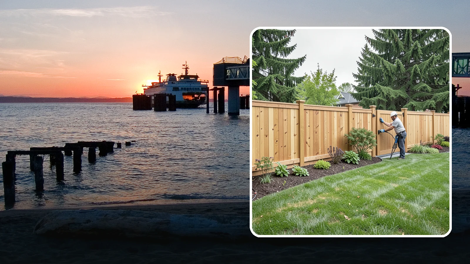 Privacy Fence Installation in Edmonds, Snohomish County, WA - Solid privacy fencing that blocks sightlines and creates a secluded, quiet outdoor space.