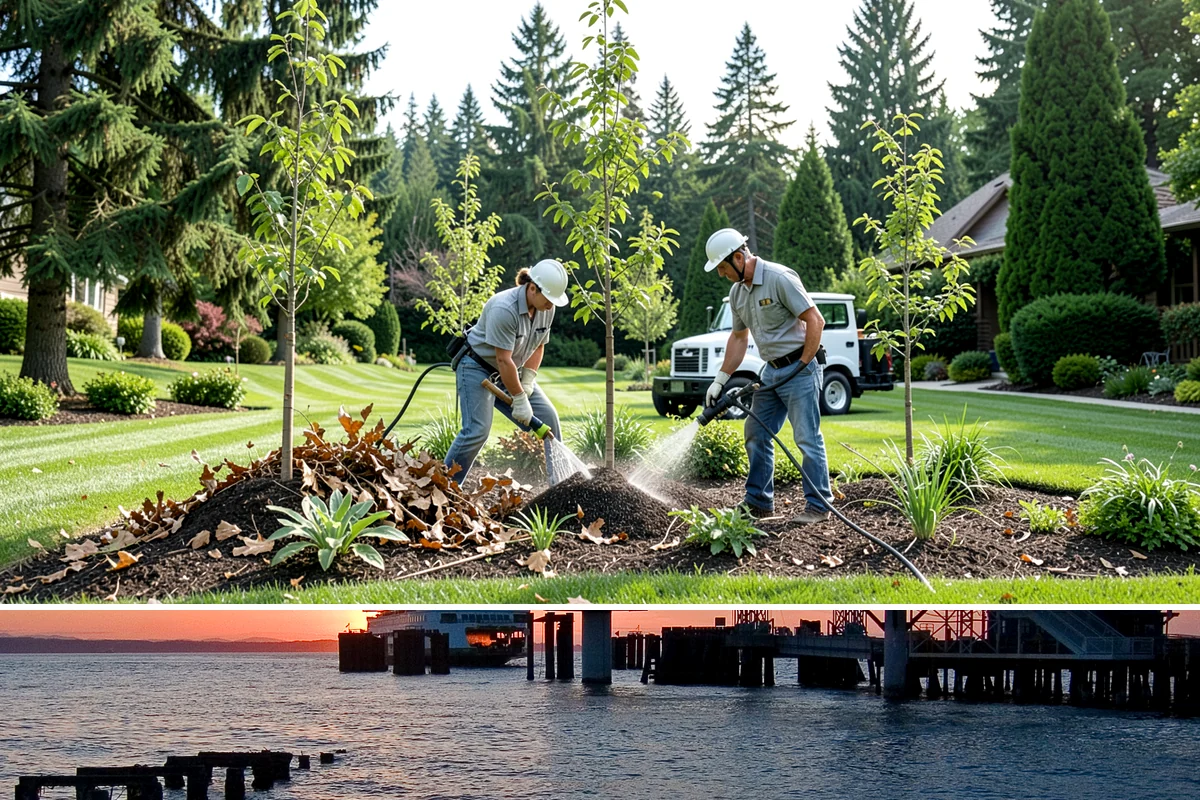 Privacy Fence Installation in Edmonds, Snohomish County, WA - Best installed spring through fall.