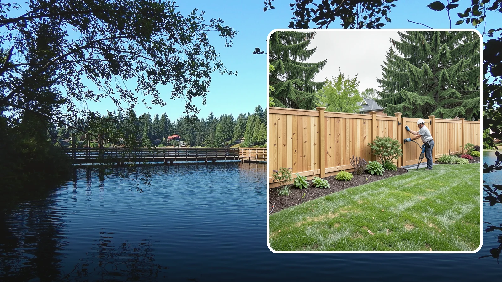 Privacy Fence Installation in Federal Way, King County, WA - Solid privacy fencing that blocks sightlines and creates a secluded, quiet outdoor space.
