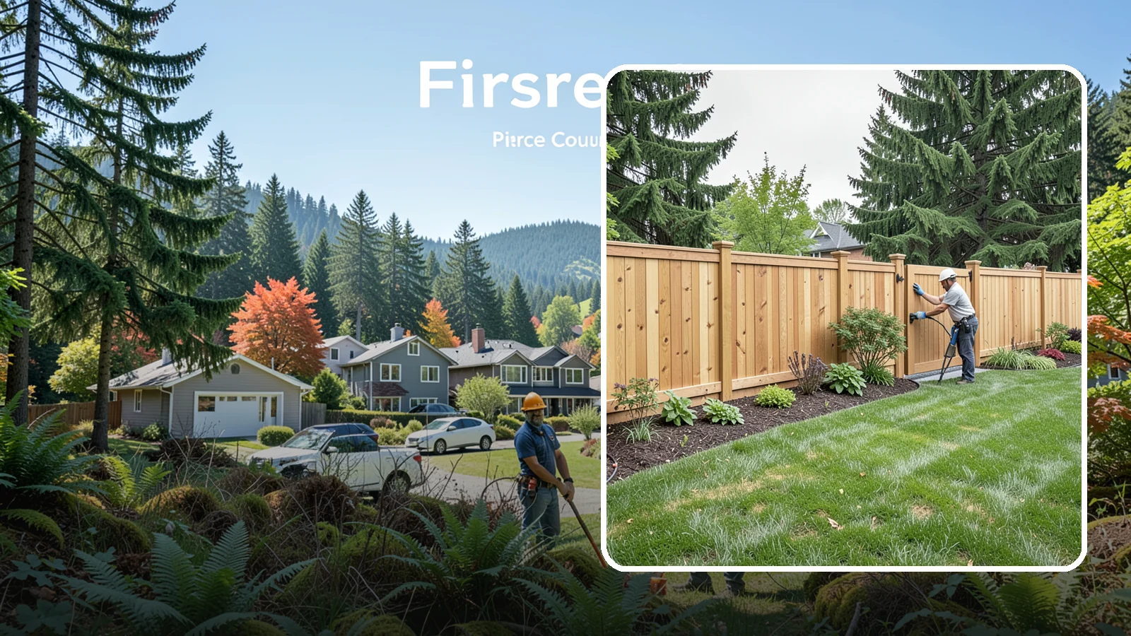 Privacy Fence Installation in Fircrest, Pierce County, WA - Solid privacy fencing that blocks sightlines and creates a secluded, quiet outdoor space.