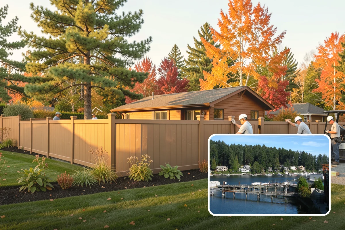 Privacy Fence Installation in Gig Harbor, Pierce County, WA - True seclusion from neighbors and street