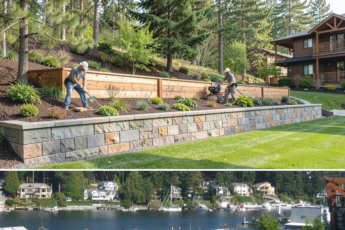 Privacy Fence Installation in Gig Harbor, Pierce County, WA - Best installed spring through fall.