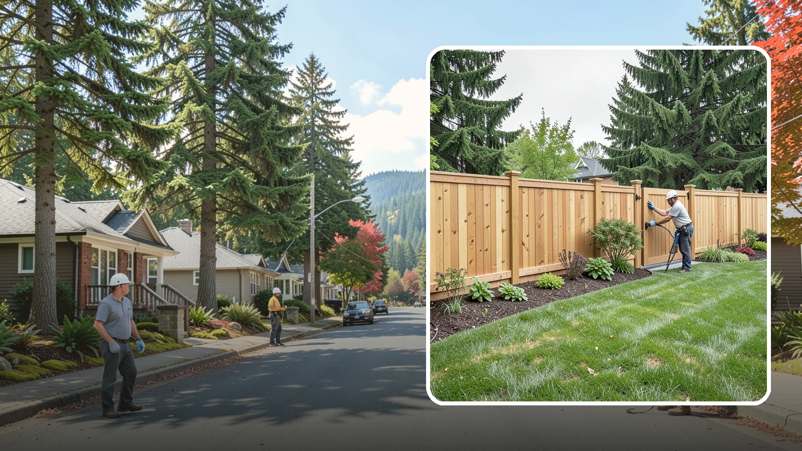 Privacy Fence Installation in Hunts Point, King County, WA - Solid privacy fencing that blocks sightlines and creates a secluded, quiet outdoor space.