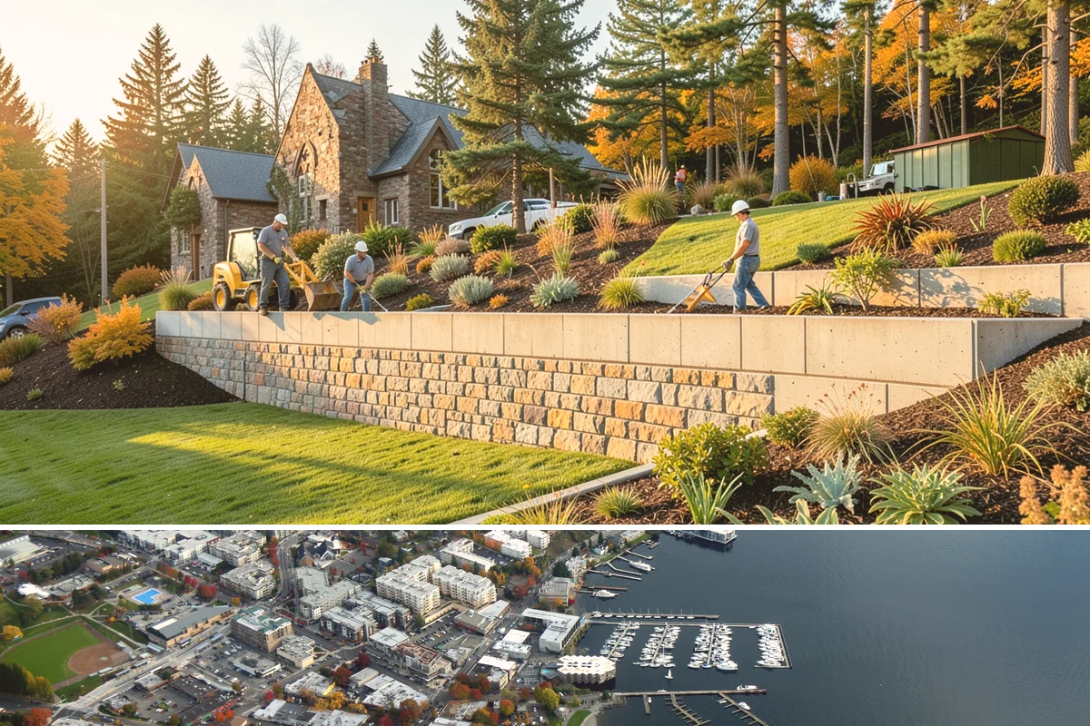 Privacy Fence Installation in Kirkland, King County, WA - Best installed spring through fall.