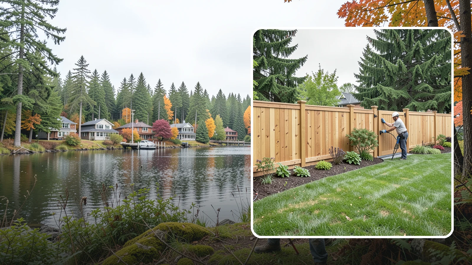 Privacy Fence Installation in La Conner, Skagit County, WA - Solid privacy fencing that blocks sightlines and creates a secluded, quiet outdoor space.