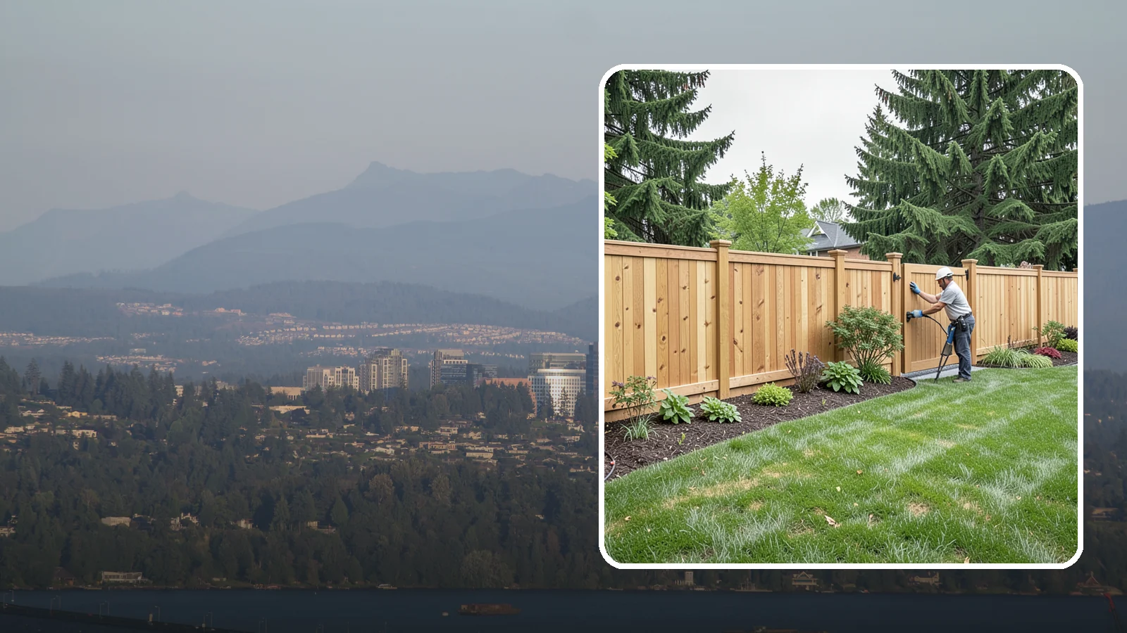 Privacy Fence Installation in Medina, King County, WA - Solid privacy fencing that blocks sightlines and creates a secluded, quiet outdoor space.