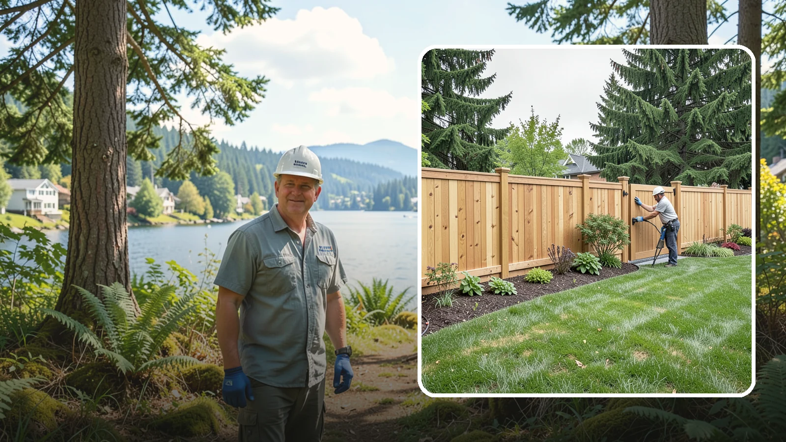 Privacy Fence Installation in Milton, King County, WA - Solid privacy fencing that blocks sightlines and creates a secluded, quiet outdoor space.