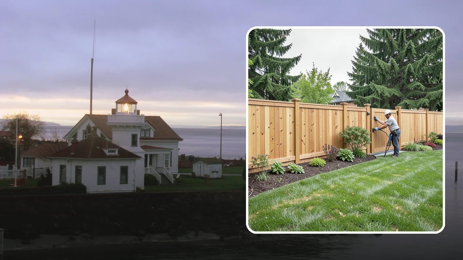 Privacy Fence Installation in Mukilteo, Snohomish County, WA - Solid privacy fencing that blocks sightlines and creates a secluded, quiet outdoor space.