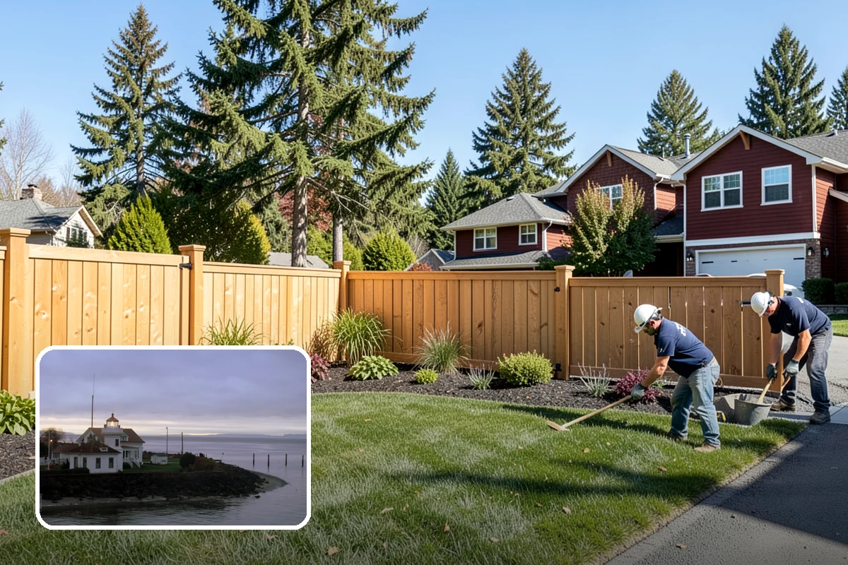 Privacy Fence Installation in Mukilteo, Snohomish County, WA - True seclusion from neighbors and street