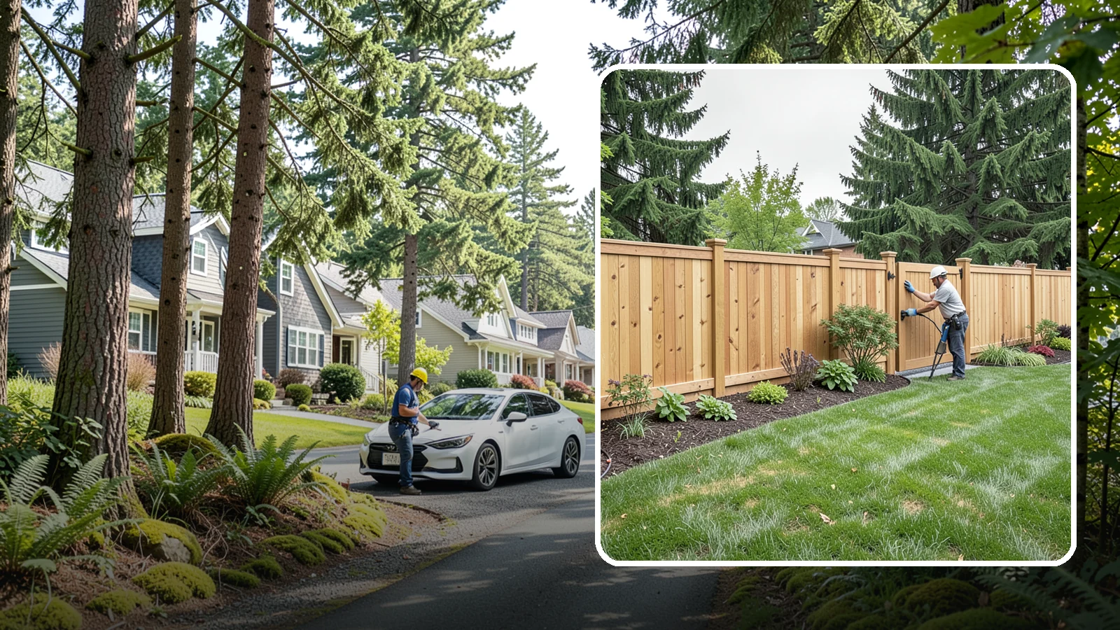 Privacy Fence Installation in Normandy Park, King County, WA - Solid privacy fencing that blocks sightlines and creates a secluded, quiet outdoor space.