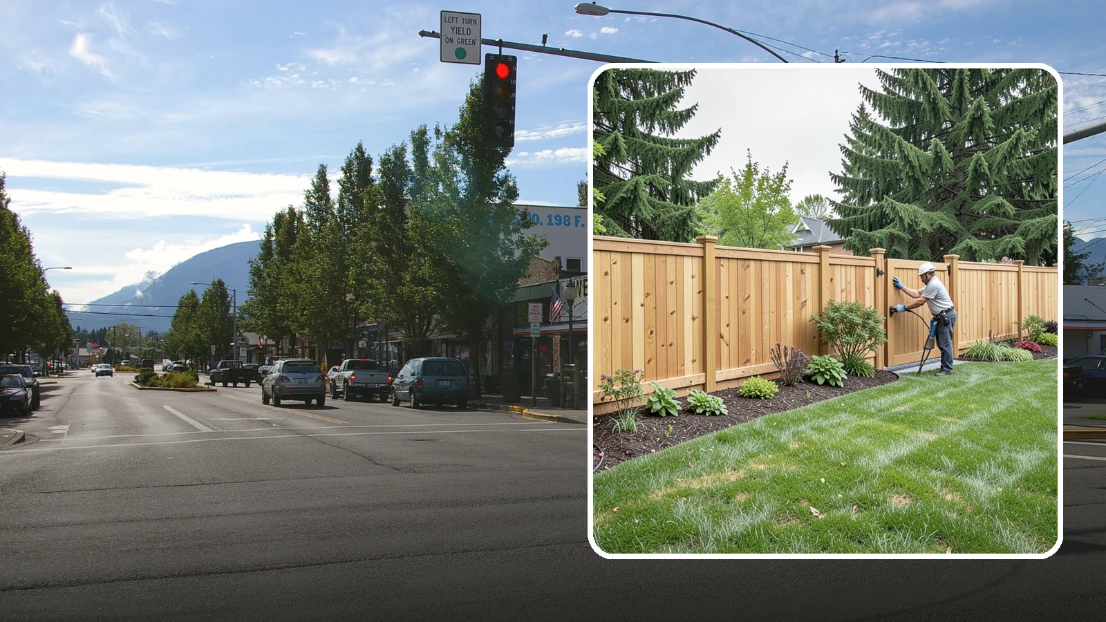 Privacy Fence Installation in North Bend, King County, WA - Solid privacy fencing that blocks sightlines and creates a secluded, quiet outdoor space.