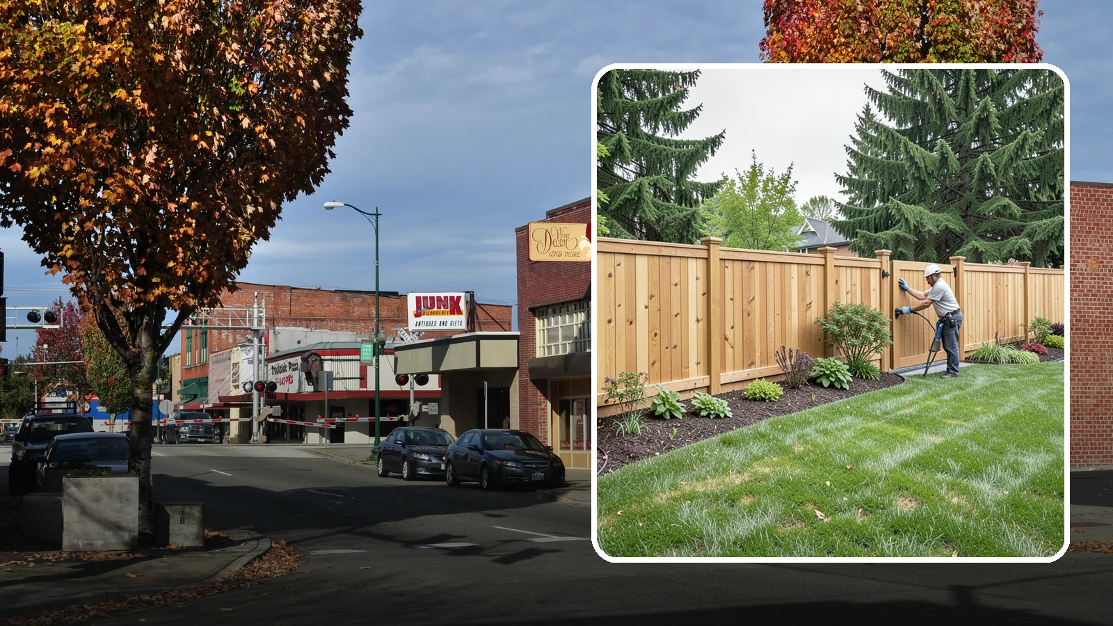 Privacy Fence Installation in Puyallup, Pierce County, WA - Solid privacy fencing that blocks sightlines and creates a secluded, quiet outdoor space.