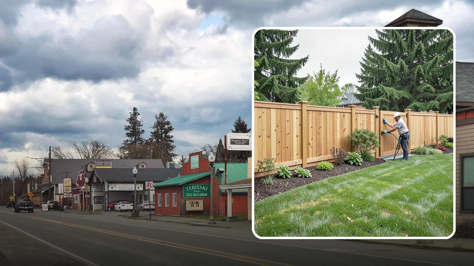 Privacy Fence Installation in Roy, Pierce County, WA - Solid privacy fencing that blocks sightlines and creates a secluded, quiet outdoor space.