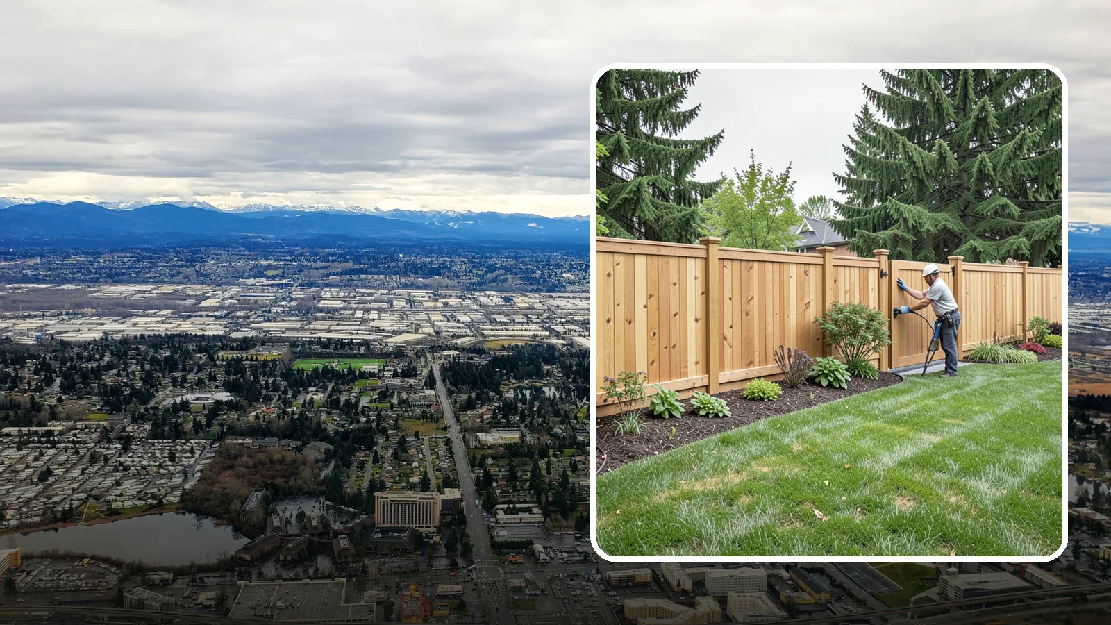Privacy Fence Installation in SeaTac, King County, WA - Solid privacy fencing that blocks sightlines and creates a secluded, quiet outdoor space.