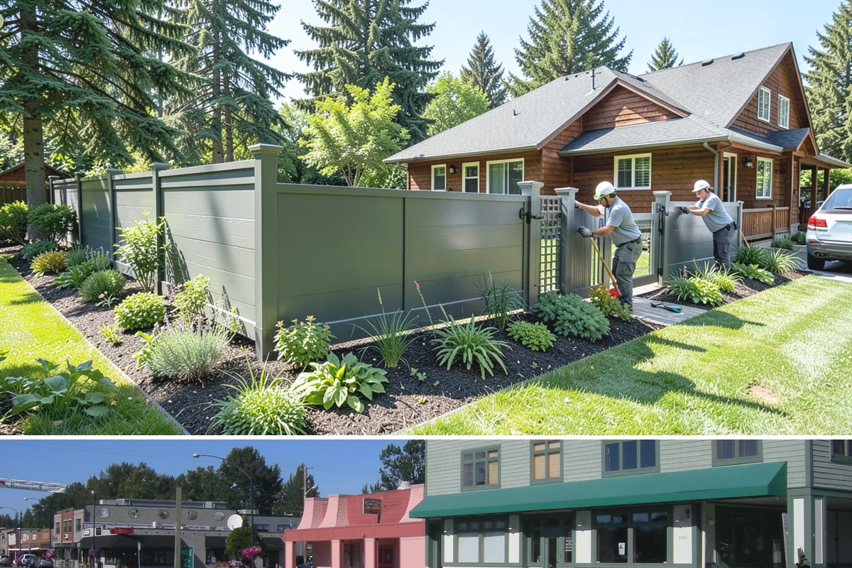 Privacy Fence Installation in Snoqualmie, King County, WA - Best installed spring through fall.