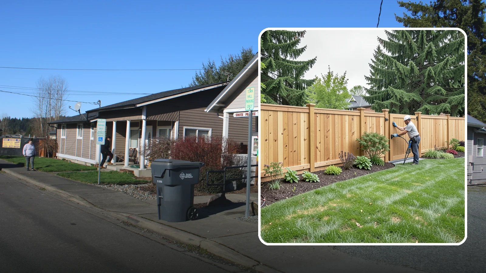 Privacy Fence Installation in South Prairie, Pierce County, WA - Solid privacy fencing that blocks sightlines and creates a secluded, quiet outdoor space.