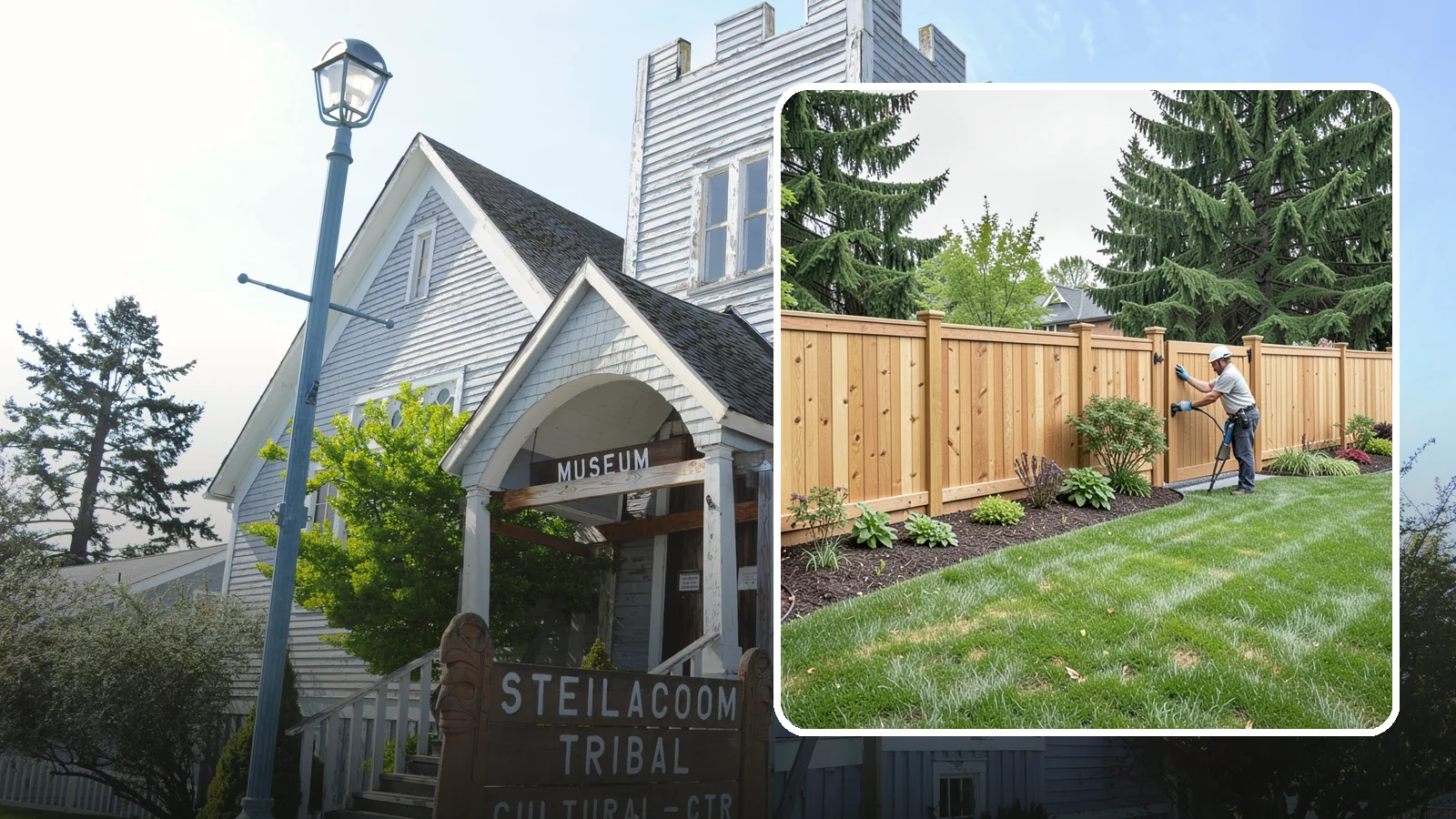 Privacy Fence Installation in Steilacoom, Pierce County, WA - Solid privacy fencing that blocks sightlines and creates a secluded, quiet outdoor space.