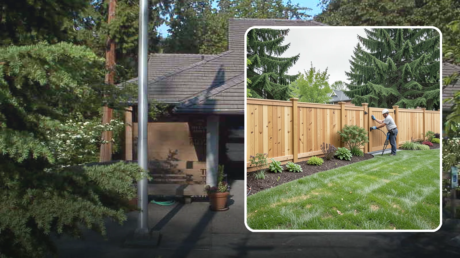 Privacy Fence Installation in Yarrow Point, King County, WA - Solid privacy fencing that blocks sightlines and creates a secluded, quiet outdoor space.