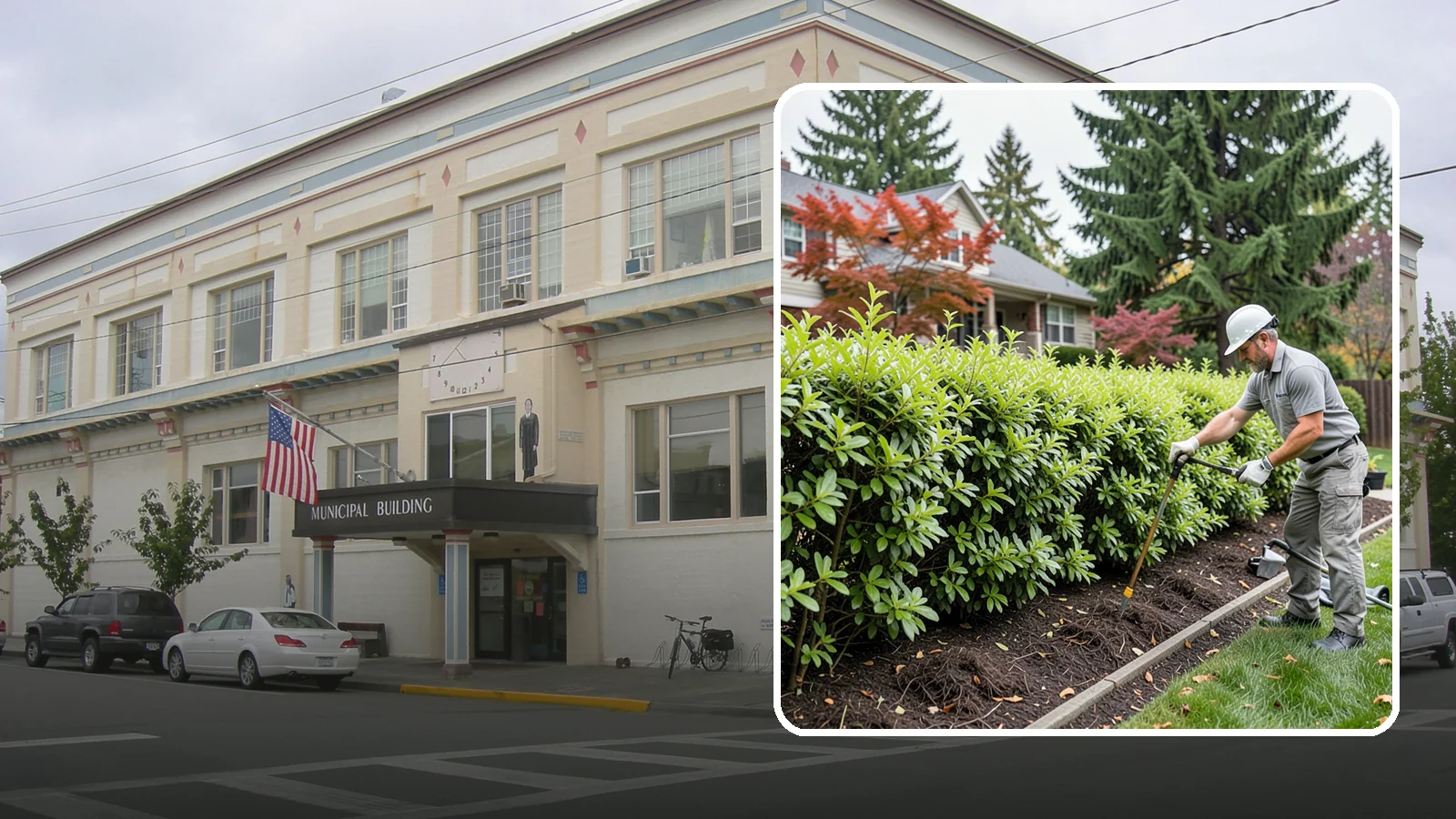Privacy Hedge Planting in Anacortes, Skagit County, WA - We plant living privacy hedges that create a lush green screen well suited to Northwest yards.