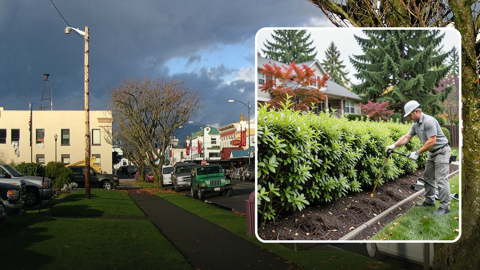 Privacy Hedge Planting in Arlington, Snohomish County, WA - We plant living privacy hedges that create a lush green screen well suited to Northwest yards.