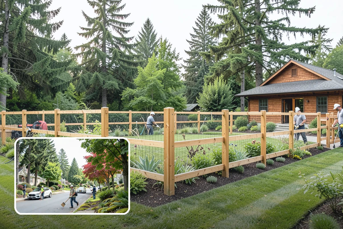 Privacy Hedge Planting in Beaux Arts Village, King County, WA - Year-round privacy from a dense evergreen screen
