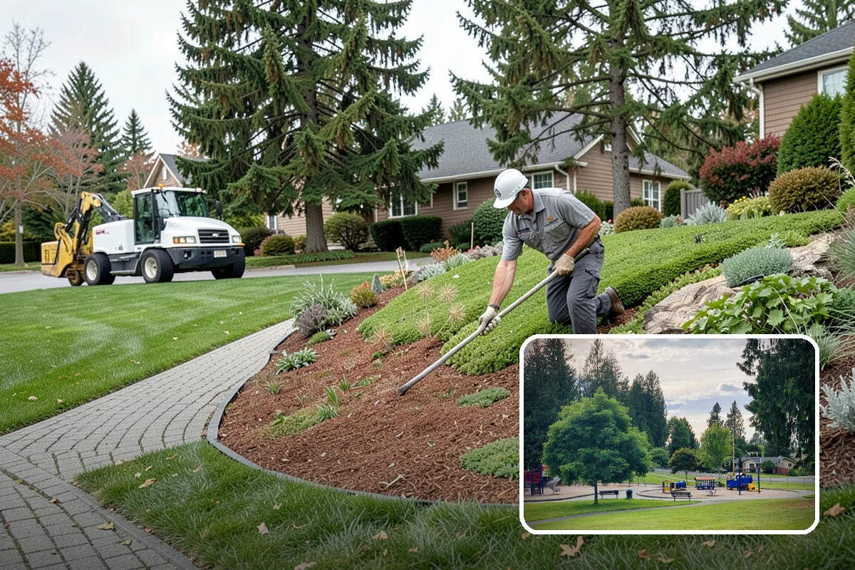 Privacy Hedge Planting in Bonney Lake, Pierce County, WA - Year-round privacy from a dense evergreen screen