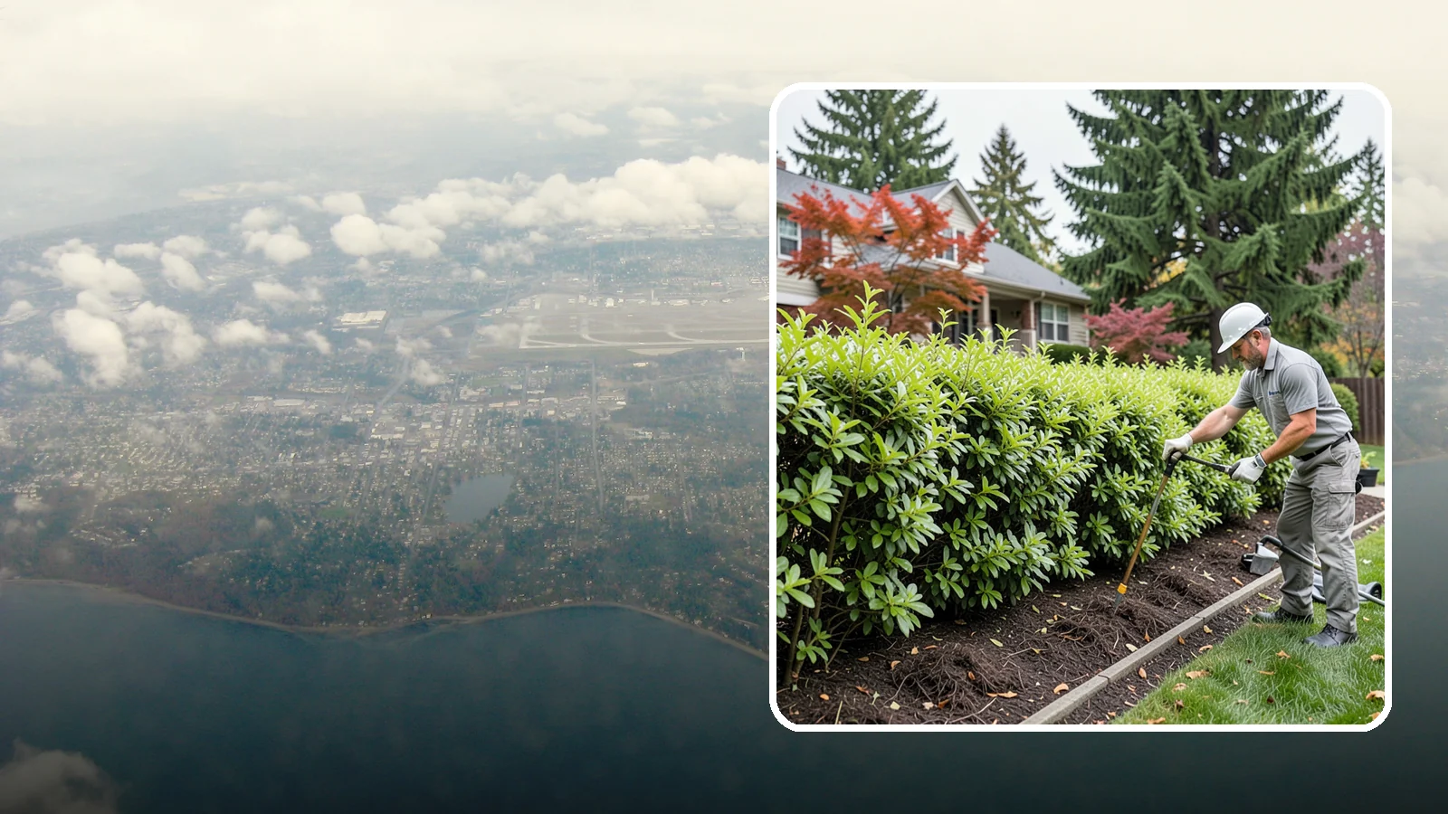 Privacy Hedge Planting in Burien, King County, WA - We plant living privacy hedges that create a lush green screen well suited to Northwest yards.