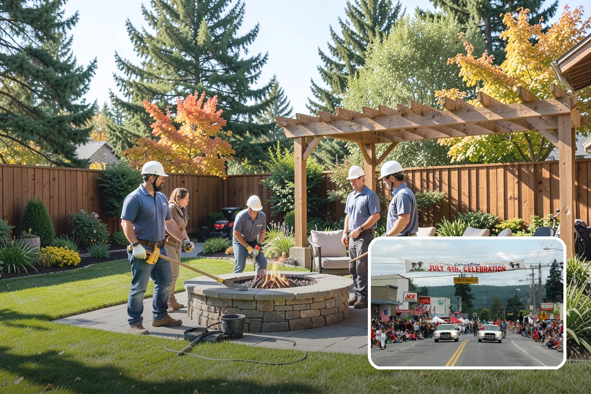 Privacy Hedge Planting in Carnation, King County, WA - Year-round privacy from a dense evergreen screen