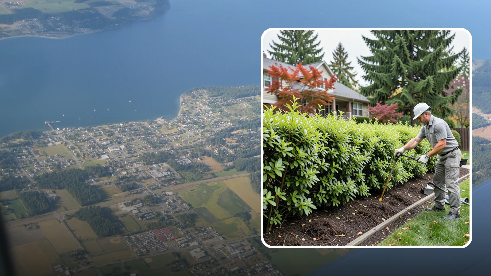 Privacy Hedge Planting in Coupeville, Island County, WA - We plant living privacy hedges that create a lush green screen well suited to Northwest yards.