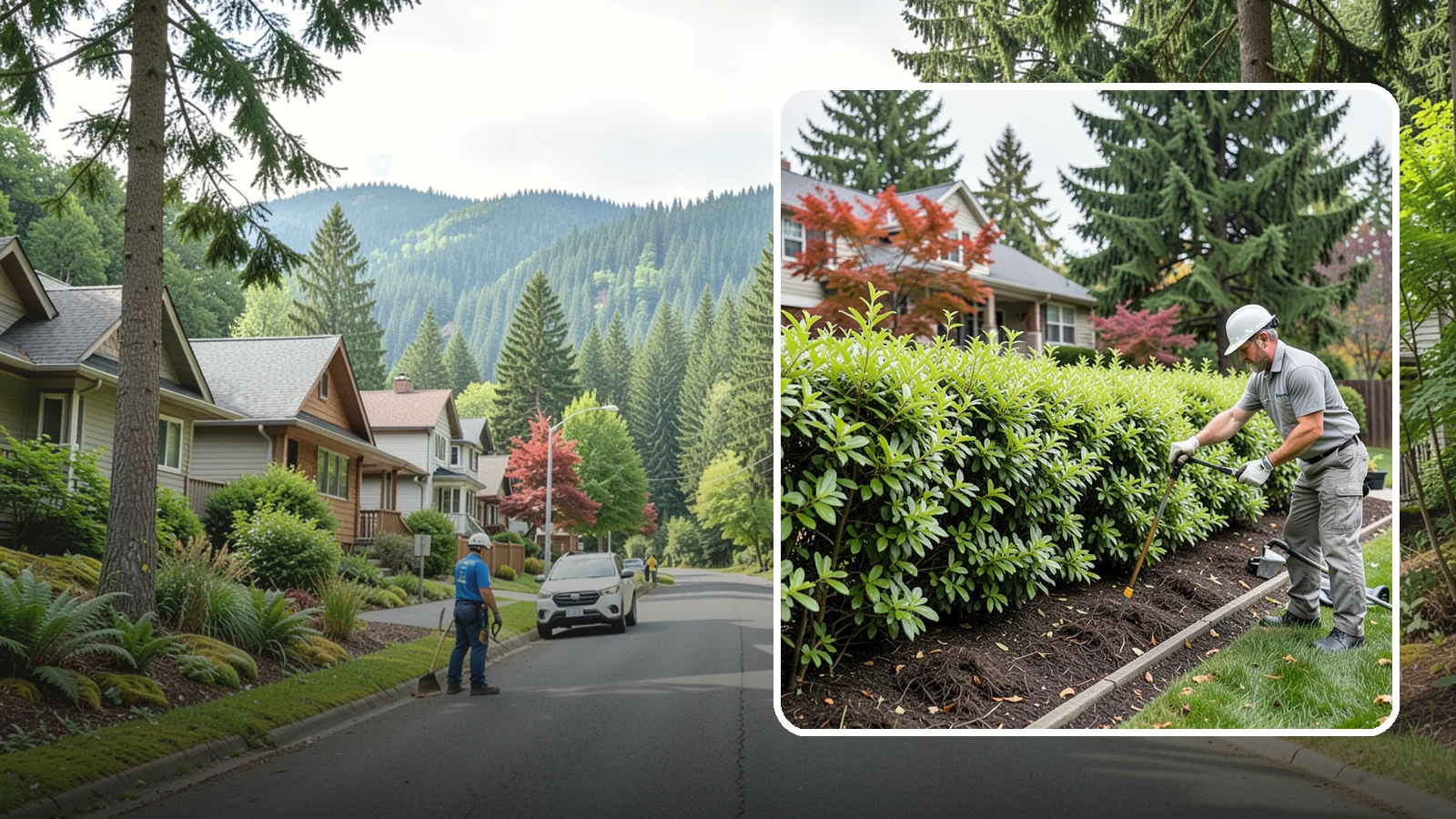 Privacy Hedge Planting in Darrington, Snohomish County, WA - We plant living privacy hedges that create a lush green screen well suited to Northwest yards.