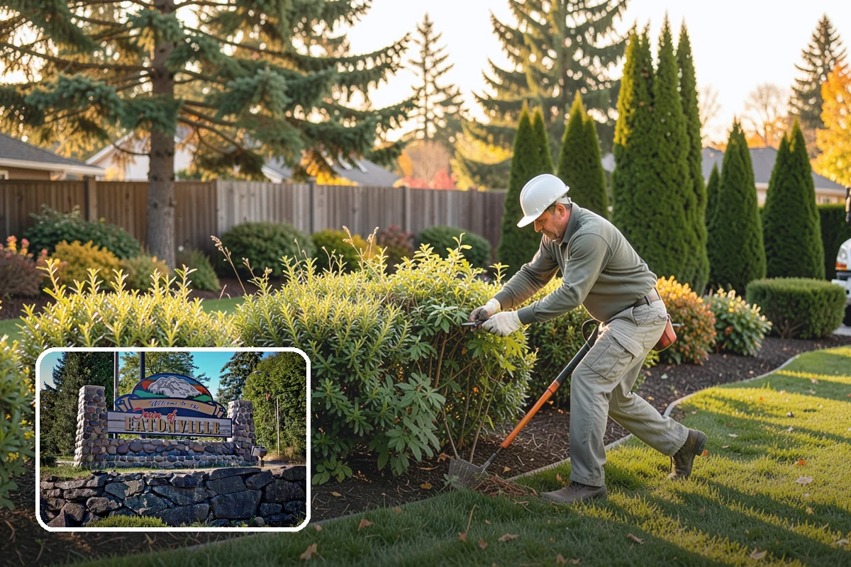 Privacy Hedge Planting in Eatonville, Pierce County, WA - Year-round privacy from a dense evergreen screen