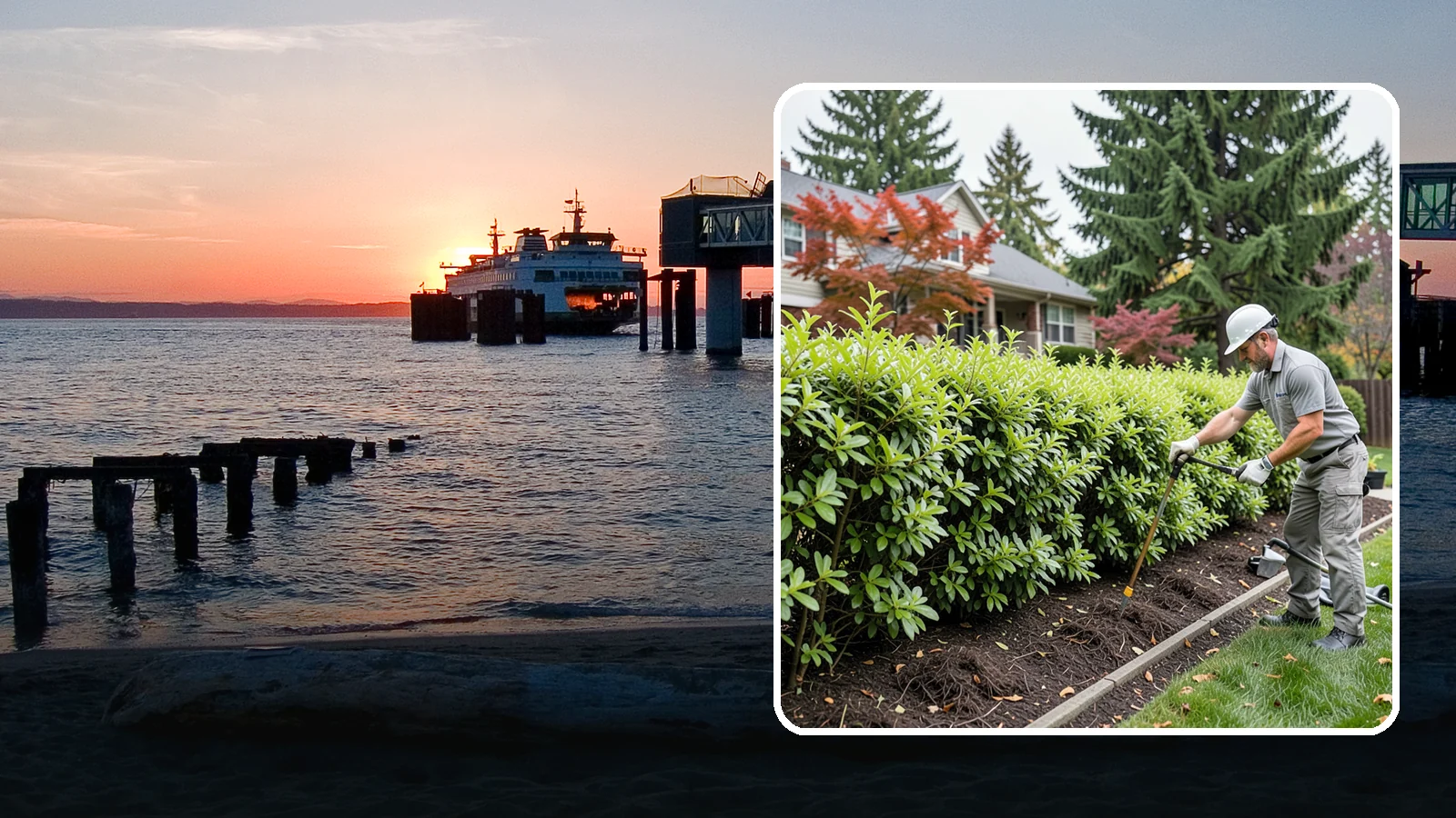 Privacy Hedge Planting in Edmonds, Snohomish County, WA - We plant living privacy hedges that create a lush green screen well suited to Northwest yards.