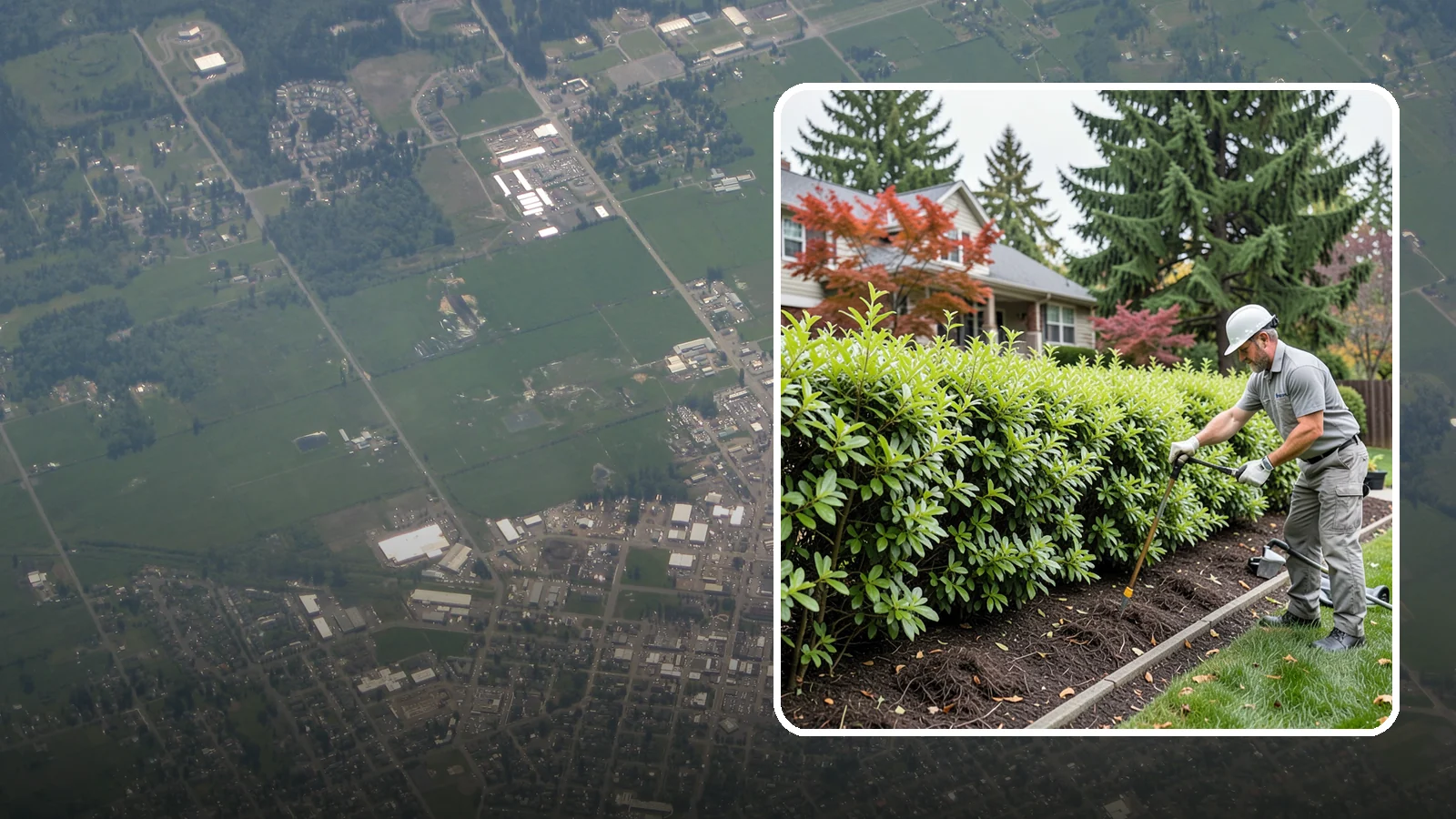 Privacy Hedge Planting in Enumclaw, King County, WA - We plant living privacy hedges that create a lush green screen well suited to Northwest yards.