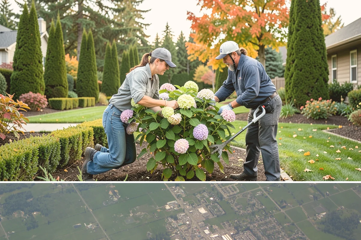 Privacy Hedge Planting in Enumclaw, King County, WA - Plant hedges in fall or early spring so roots establish during the rainy months before summer heat stresses the young plants.
