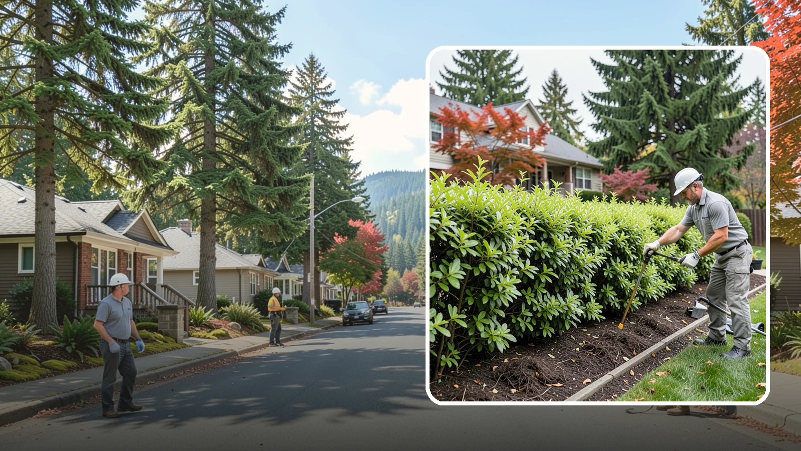 Privacy Hedge Planting in Hunts Point, King County, WA - We plant living privacy hedges that create a lush green screen well suited to Northwest yards.